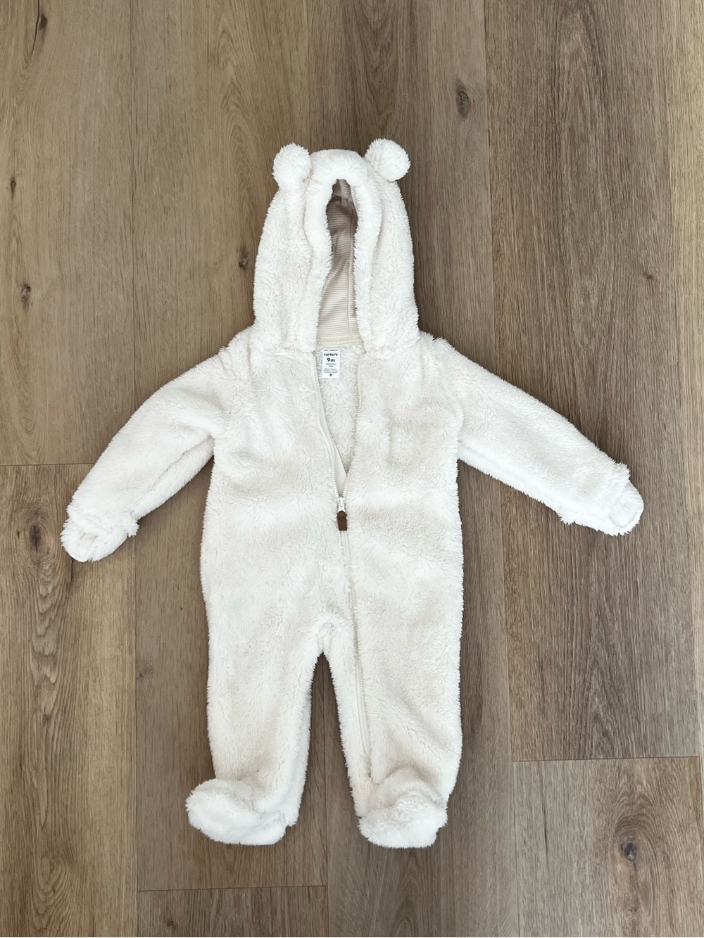 Carter’s Cozy Cream Sherpa Baby One-Piece